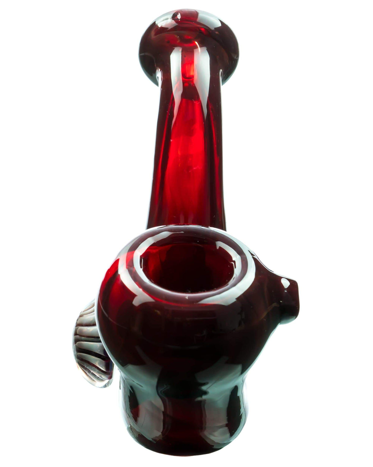 Mushroom Milli Thick Glass Sherlock Pipe - view 3