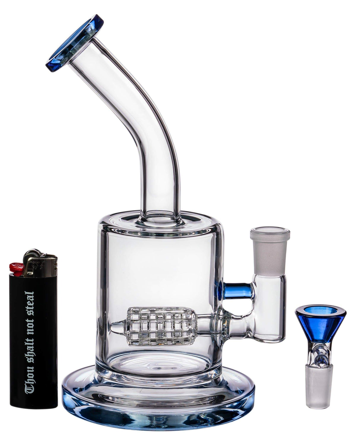 Nano Puck Dab Rig with Inline Barrel Perc w/ Female Joint - view 6