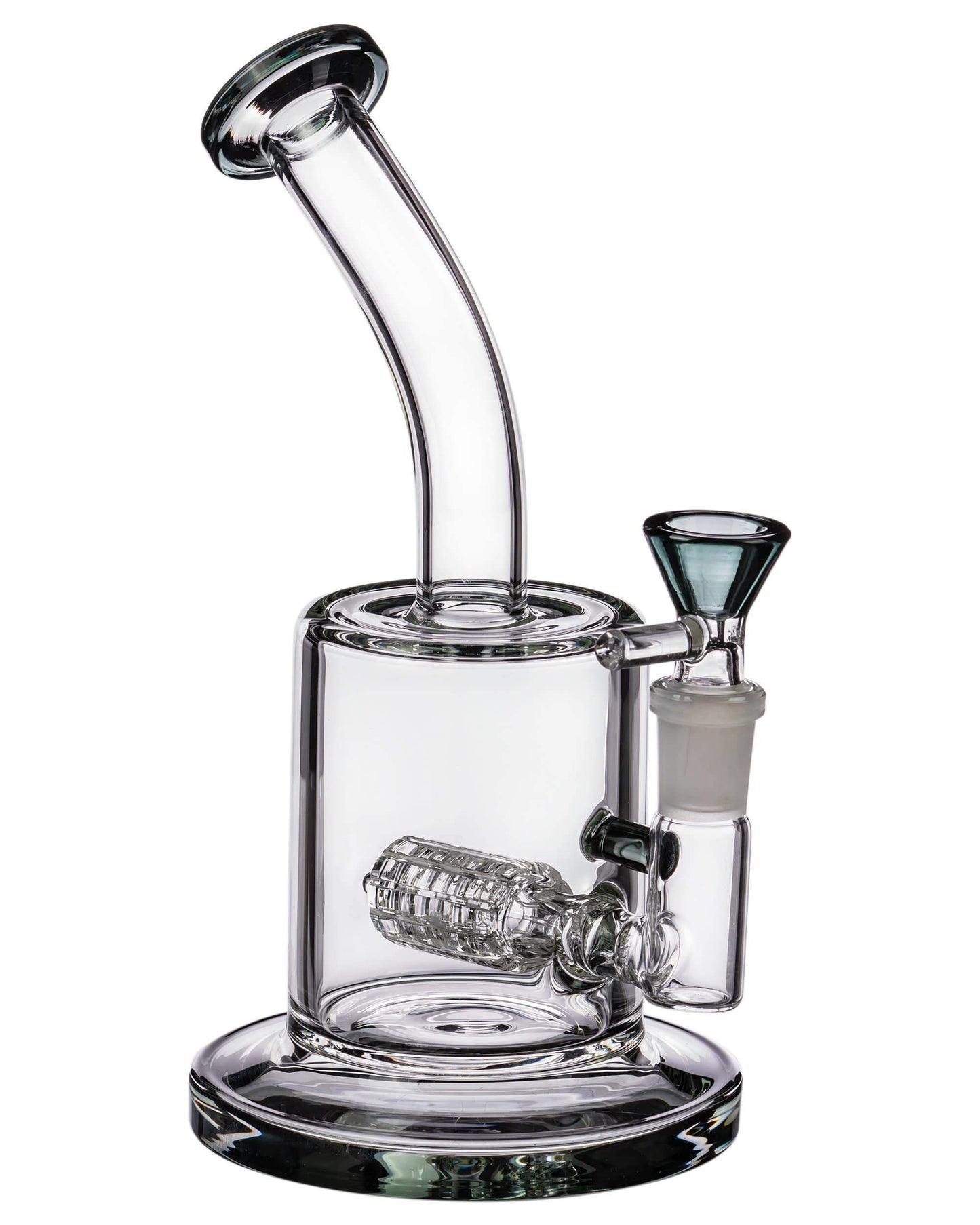 Nano Puck Dab Rig with Inline Barrel Perc w/ Female Joint - view 2