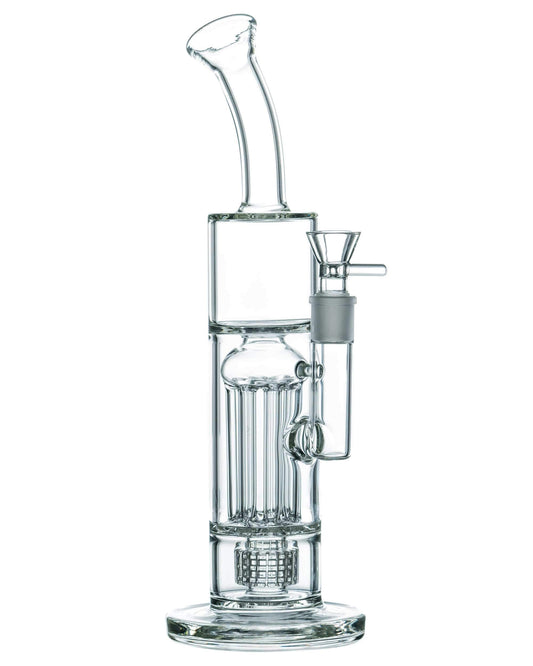 Pillar Tree Perc to Stereo Perc Bent Neck Bong - East Loud