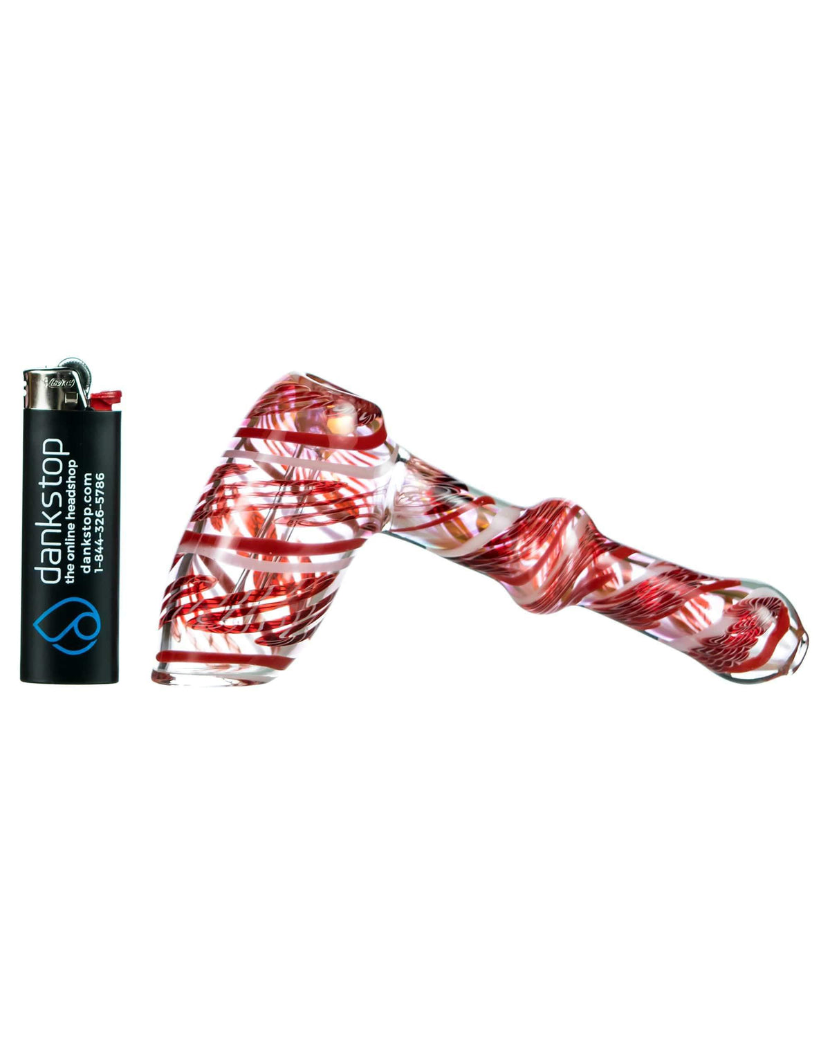 Pink Fumed Hammer Style Bubbler
