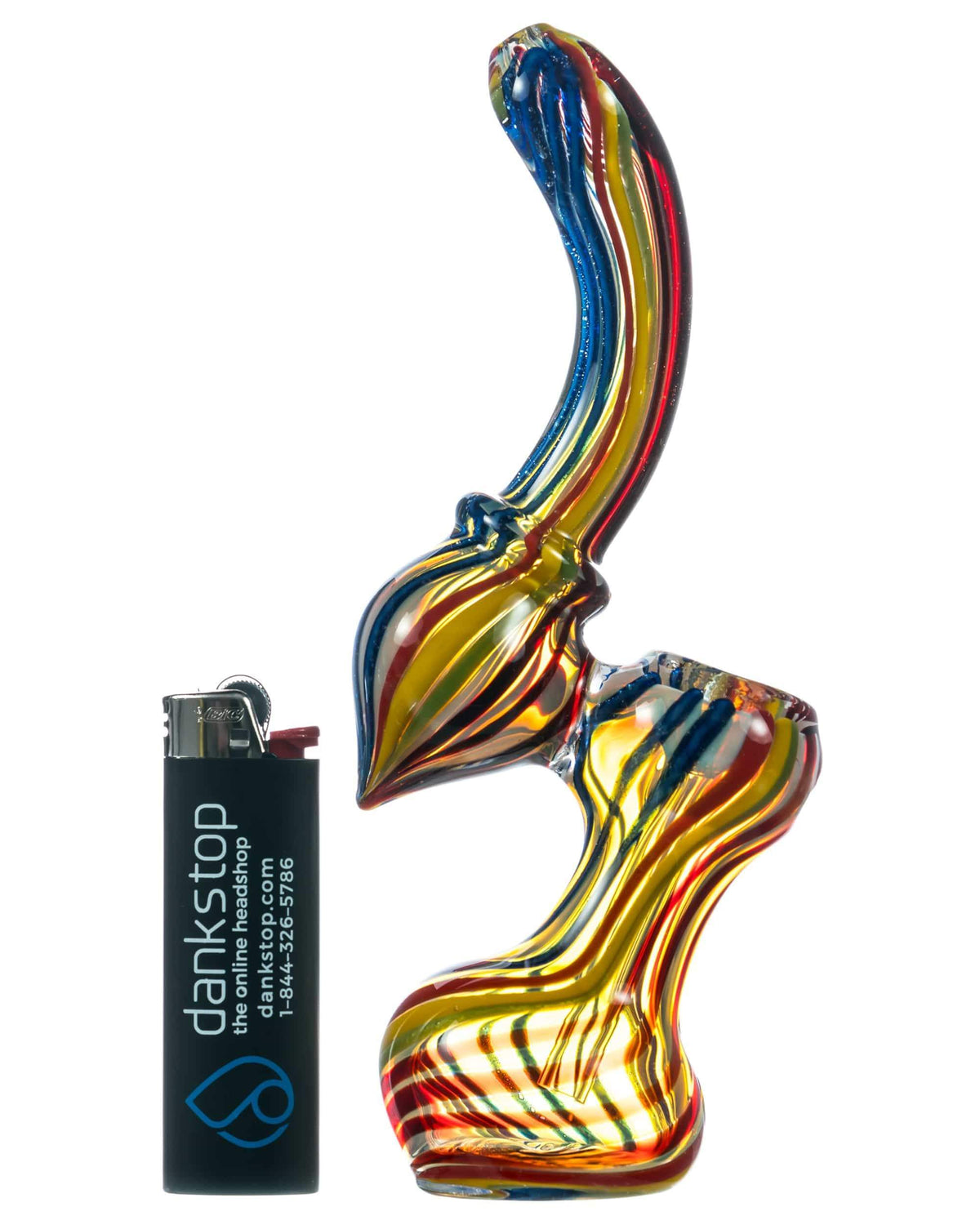 Rainbow Striped Bubbler