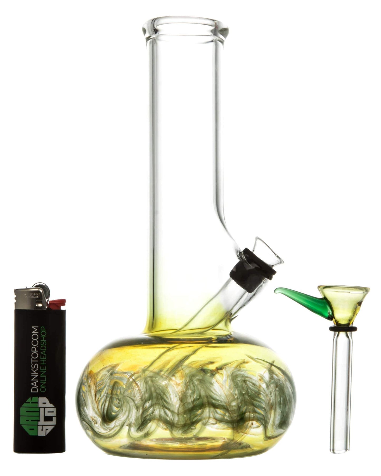 Raked Bubble Beaker Bong w/ Fumed Base