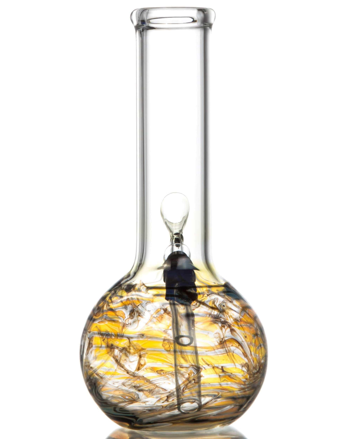Raked Tiger Stripe Accented Beaker Bong - view 2