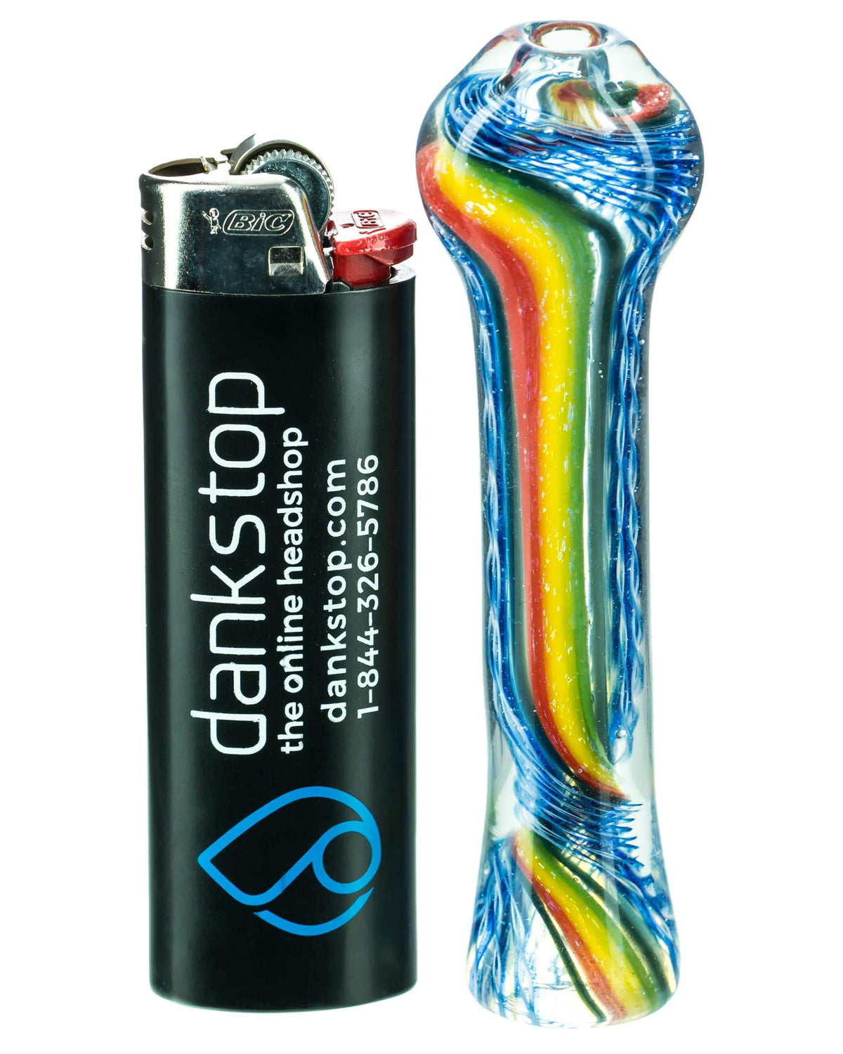 Rasta Stripe Chillum - view 4