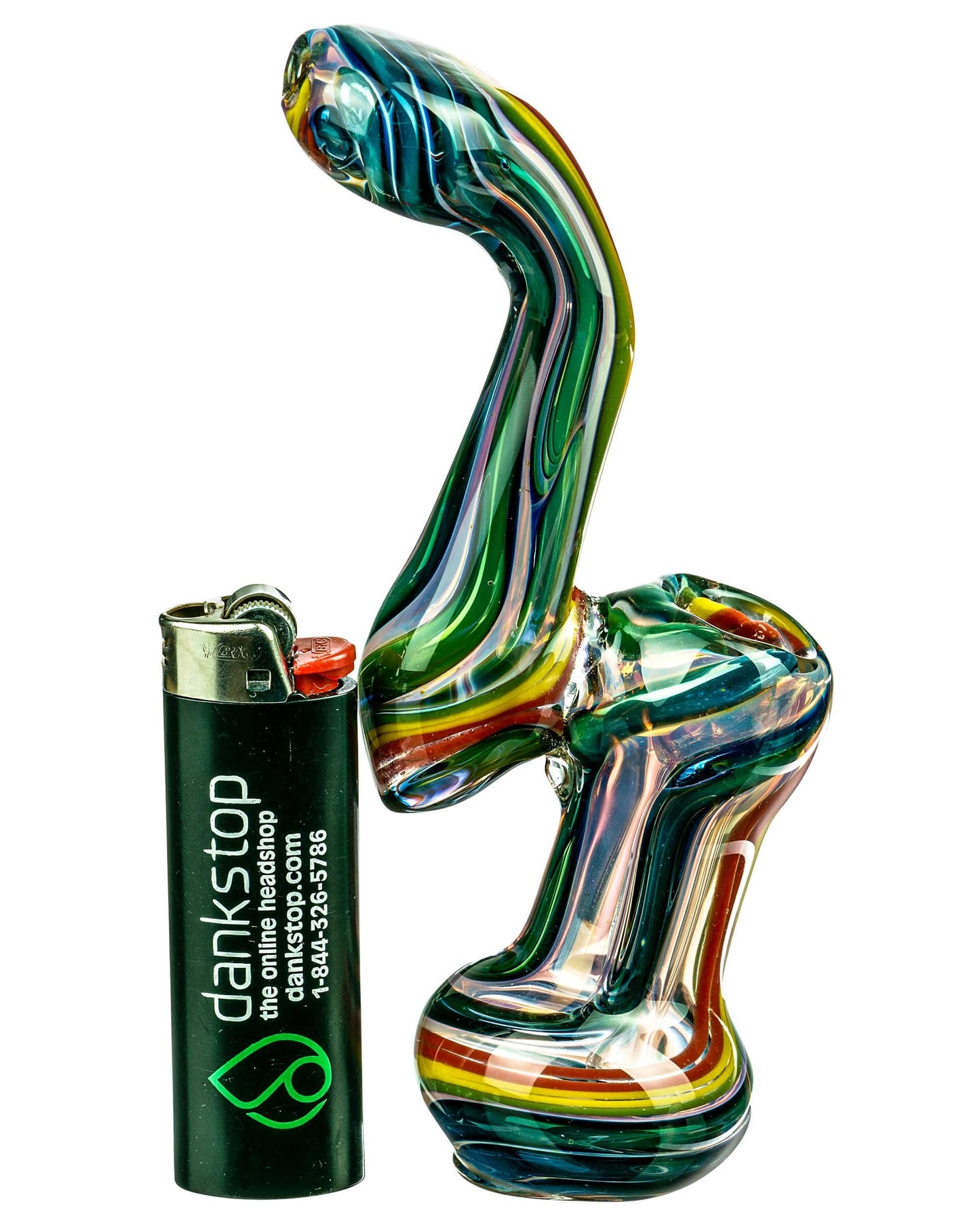 Rasta Swirl Sherlock Bubbler