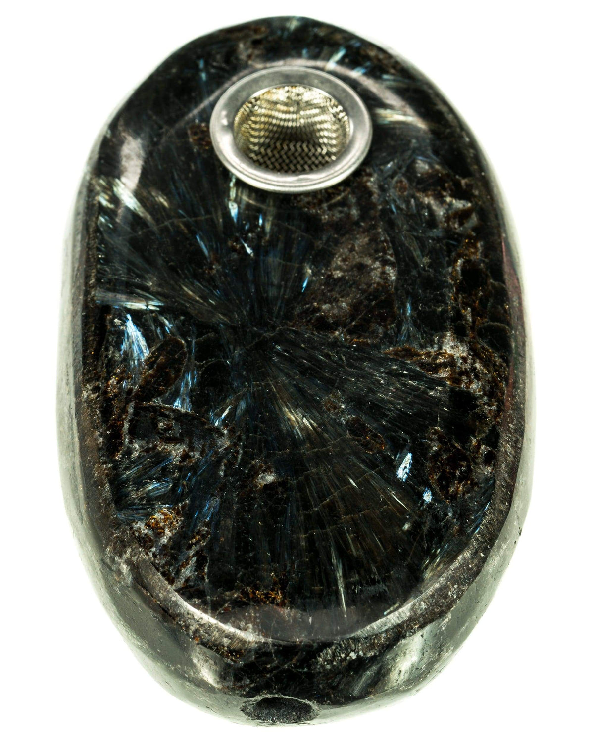 Round Australite Stone Pipe