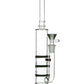 Skinny Triple Honeycomb Perc Water Pipe - East Loud