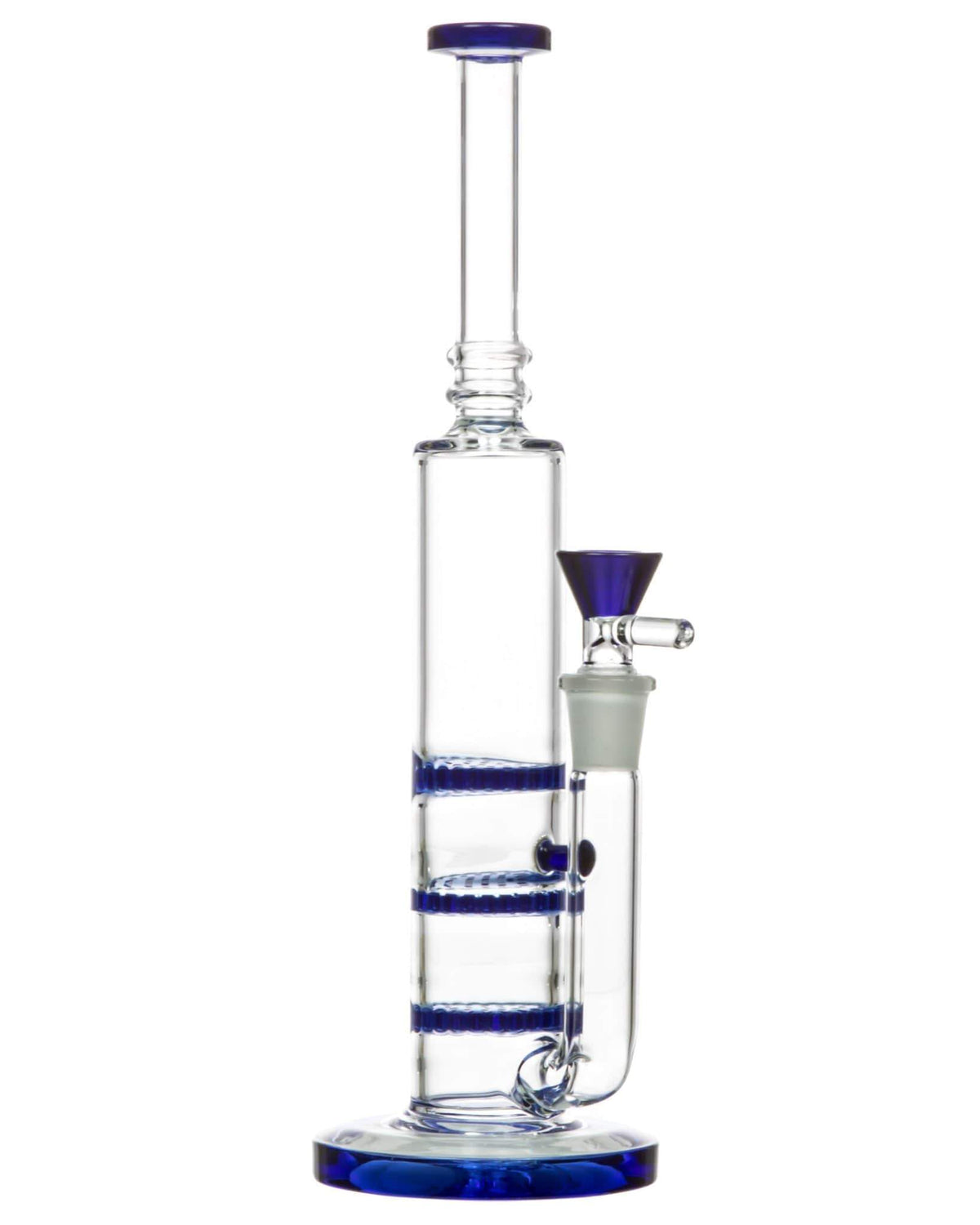 Skinny Triple Honeycomb Perc Water Pipe - view 7
