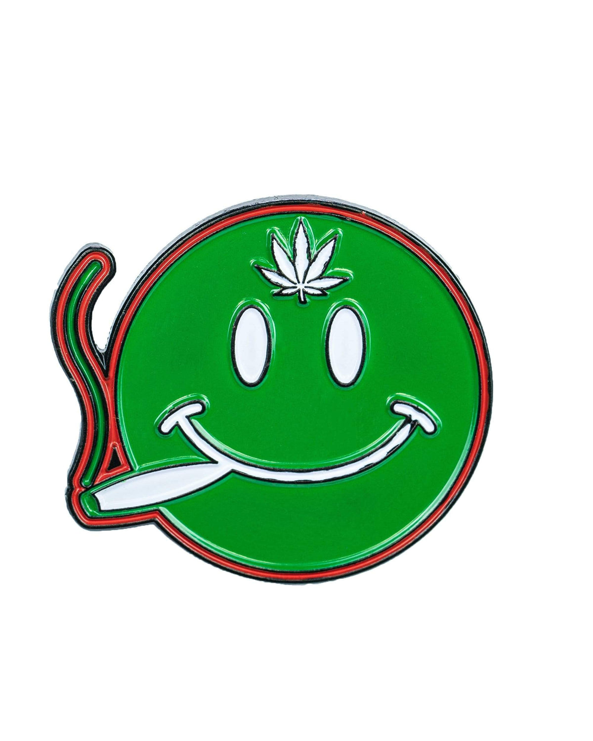 Smoking Smiley Metal Pin - East Loud