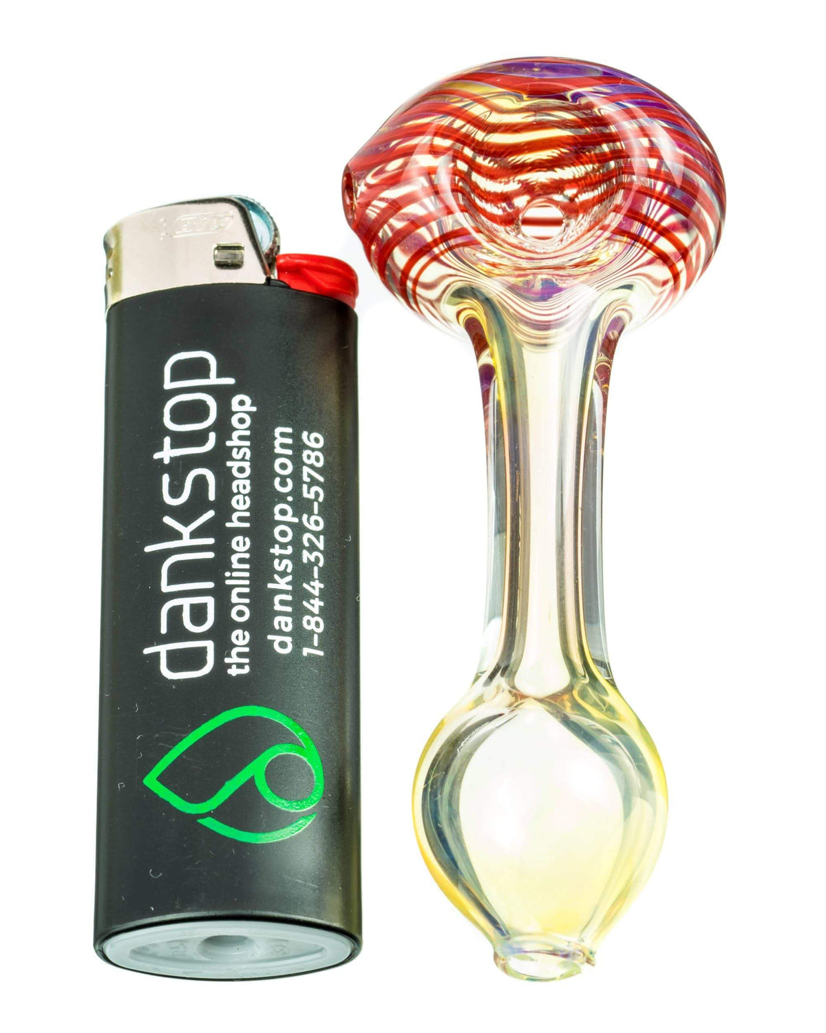 Spiral Face Fumed Mini Spoon Pipe - view 4
