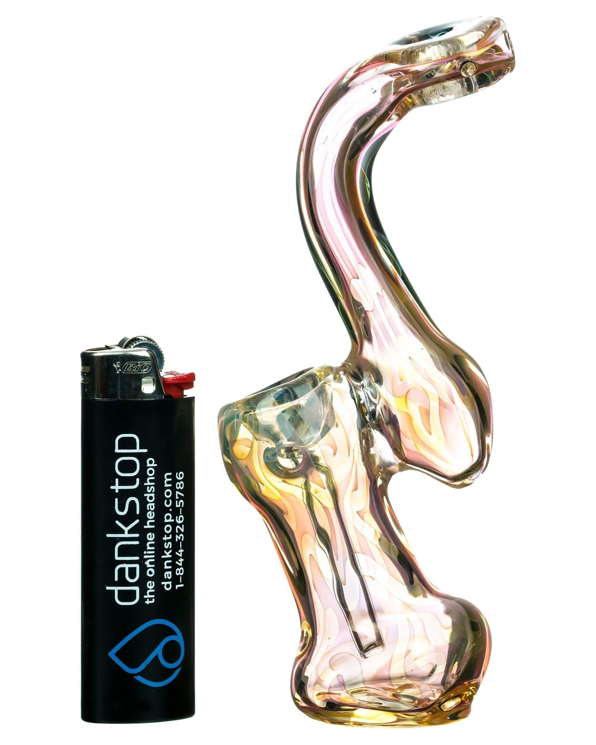 Swirl Fumed Bubbler with Doughnut Mouthpiece - view 8