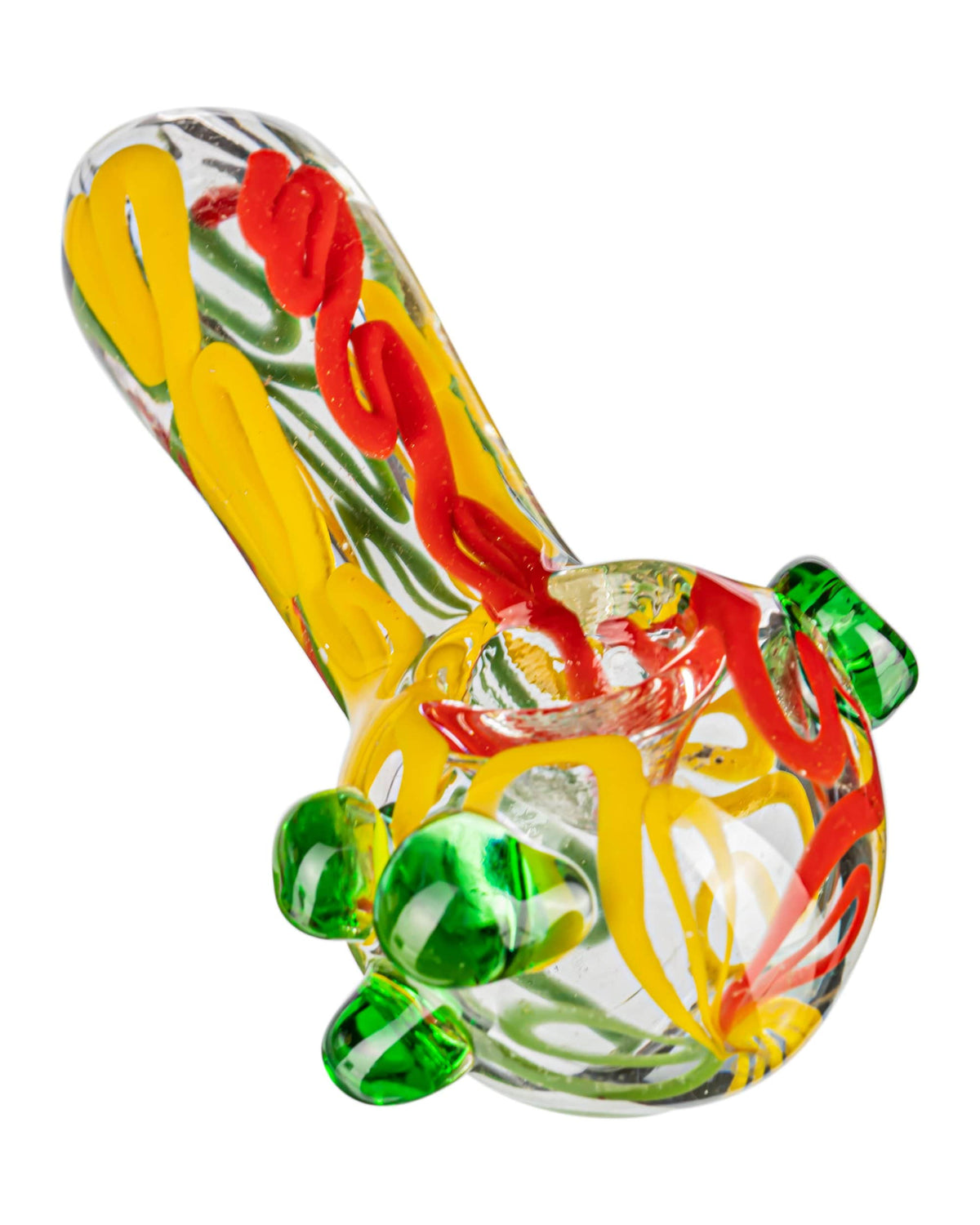Thick Latty Rasta Spoon w/ Marble Accents - East Loud
