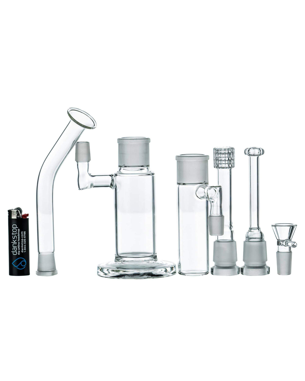 Three Piece Bong with Removable Downstems