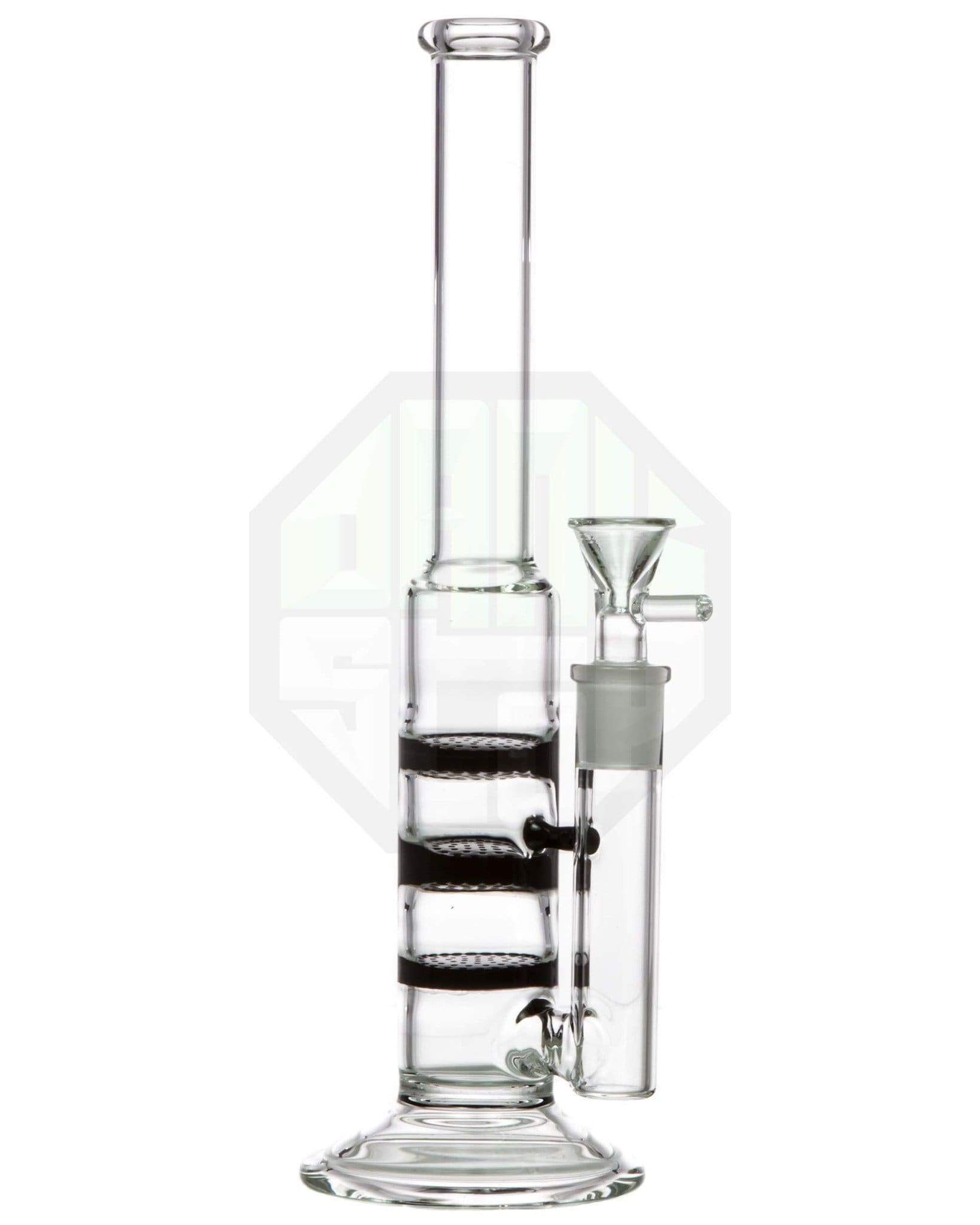 Triple Honeycomb Perc Stemless Water Pipe - view 9