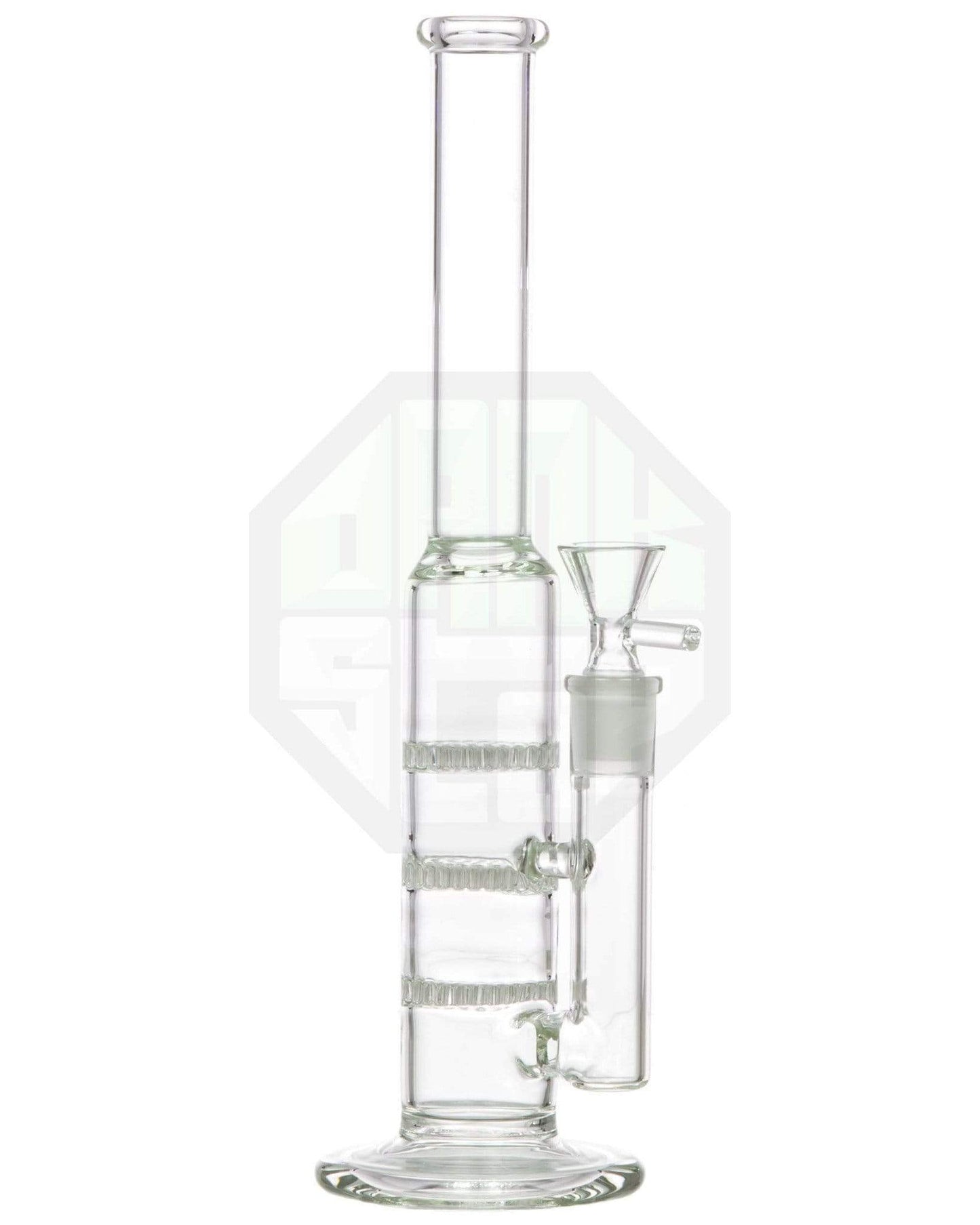 Triple Honeycomb Perc Stemless Water Pipe - East Loud