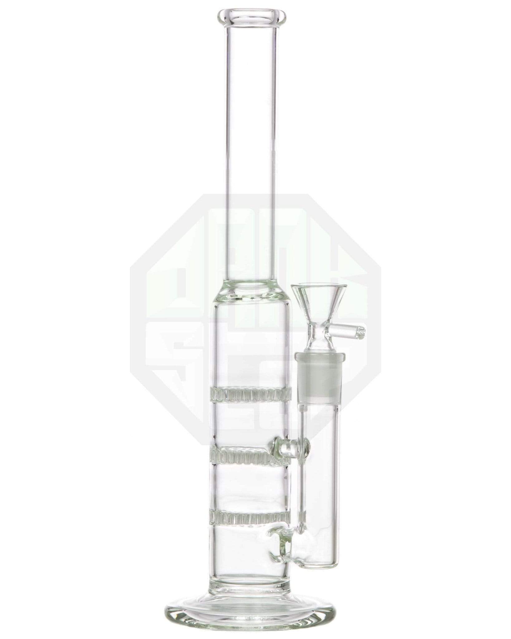 Triple Honeycomb Perc Stemless Water Pipe - East Loud