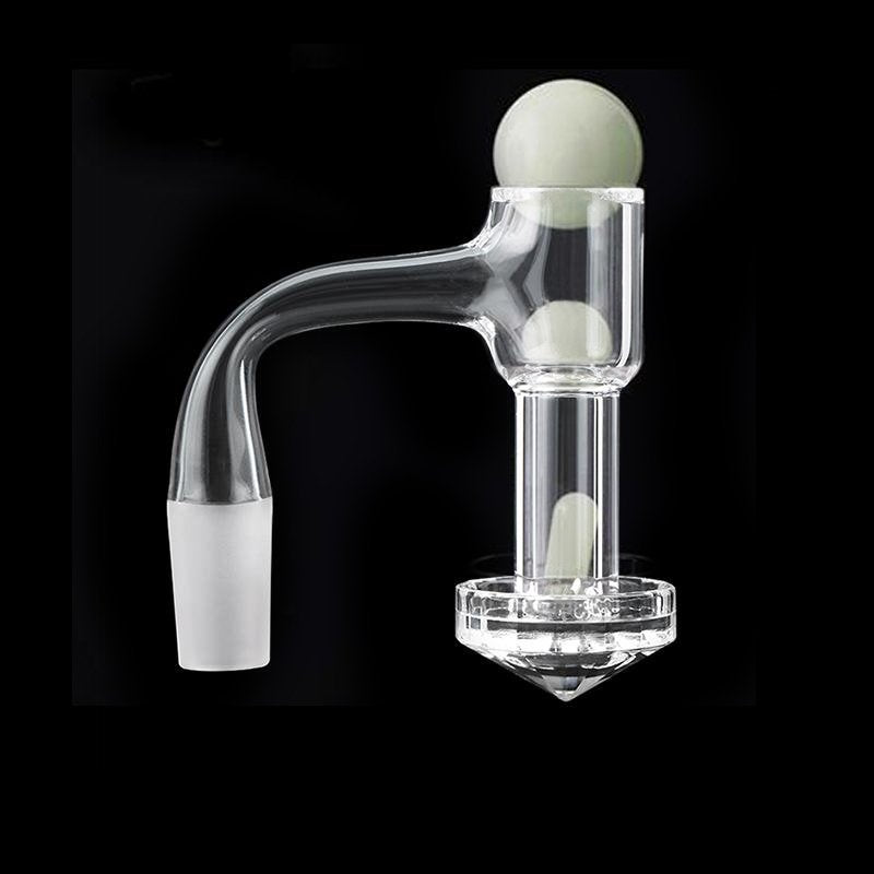 Full Weld Diamond Bottom  Quartz Slurper Banger Set with Glow In The Dark Terp Sluper Set - view 5
