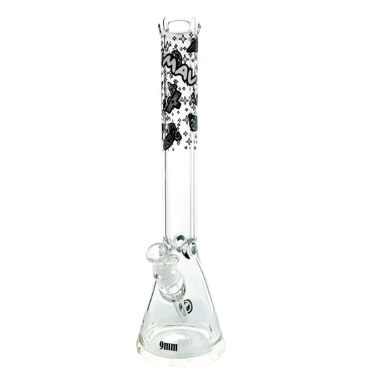 Mav Glass 18" 9mm Beaker Glow In The Dark Lost In Space - East Loud
