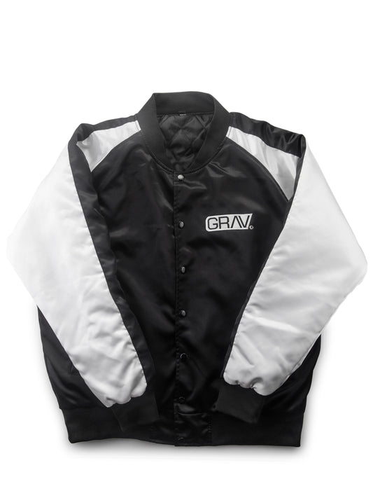 GRAV® Satin Bomber Jacket - East Loud
