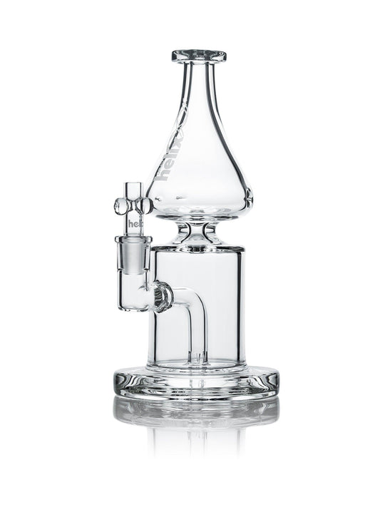 Helix™ Clear Straight Base w/ Fixed Downstem Water Pipe - East Loud