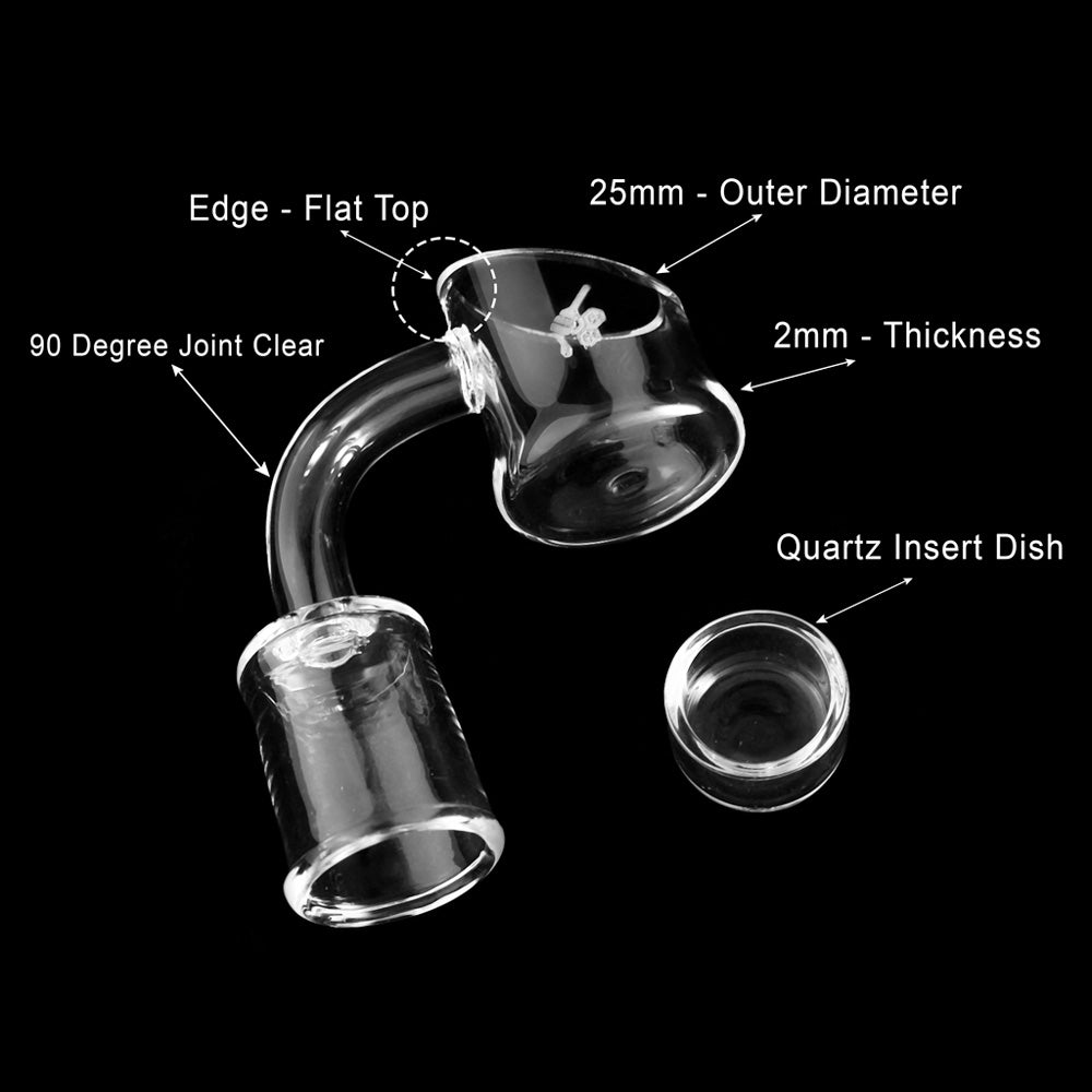 HONEY CUP QUARTZ BANGER - 90° DEGREE | YL - view 9