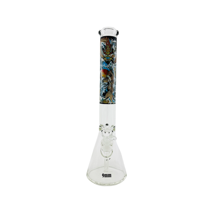 18" X 9mm The Legend of The Dragon Koi and the Hidden MAV Beaker Bong - East Loud