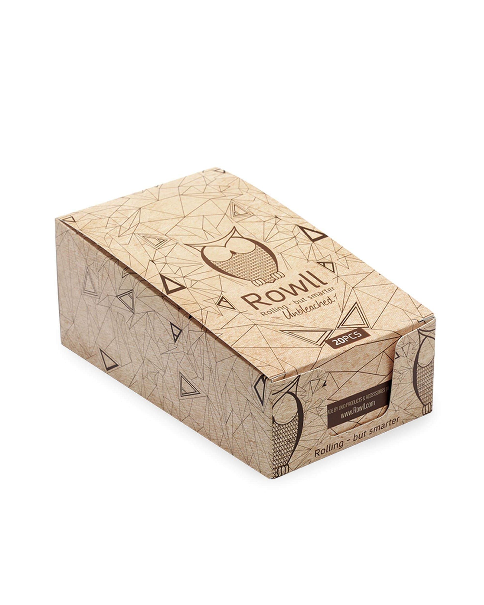 Rowll - All In One Rolling Paper Kit w/ Grinder - Unbleached - Master Case (480 Packs) - East Loud