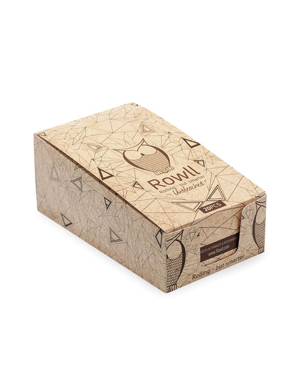 Rowll - All In One Rolling Paper Kit w/ Grinder - Unbleached - Master Case (480 Packs) - East Loud
