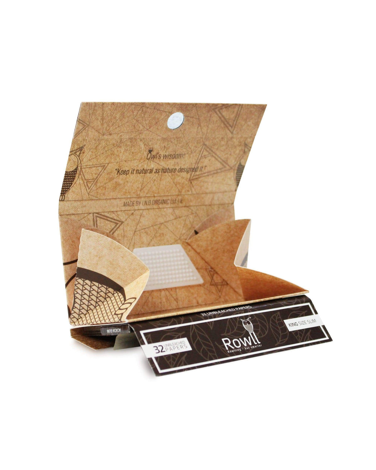 Rowll - All In One Rolling Paper Kit w/ Grinder - Unbleached - Master Case (480 Packs) - view 5