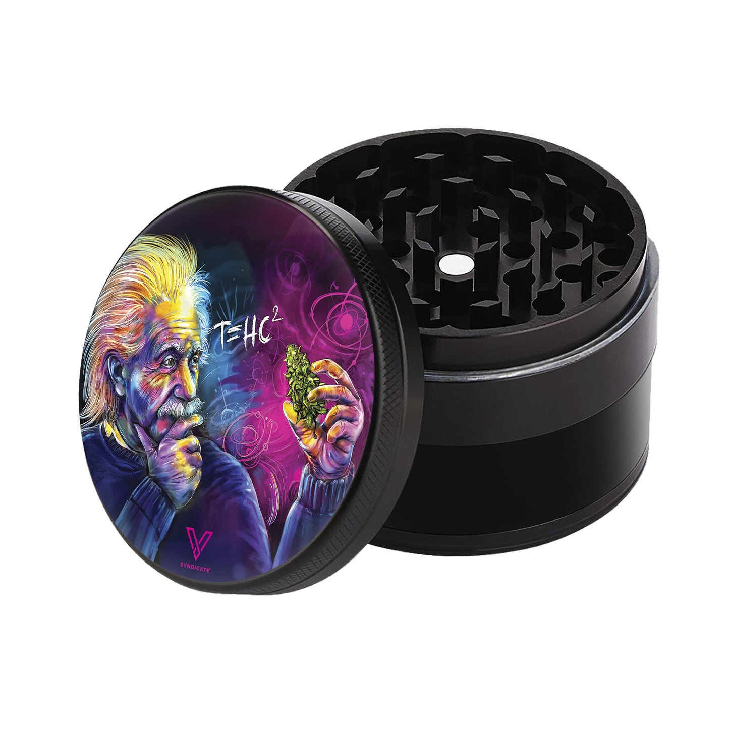 T=HC2 Einstein 4-Piece CleanCut Grinder (Nonstick) - view 4