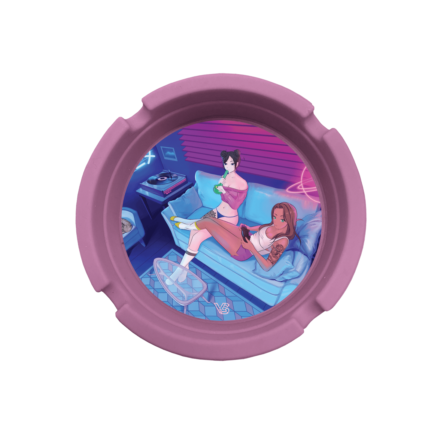 Button Mash'd Blazin' Silicone Ashtray - East Loud