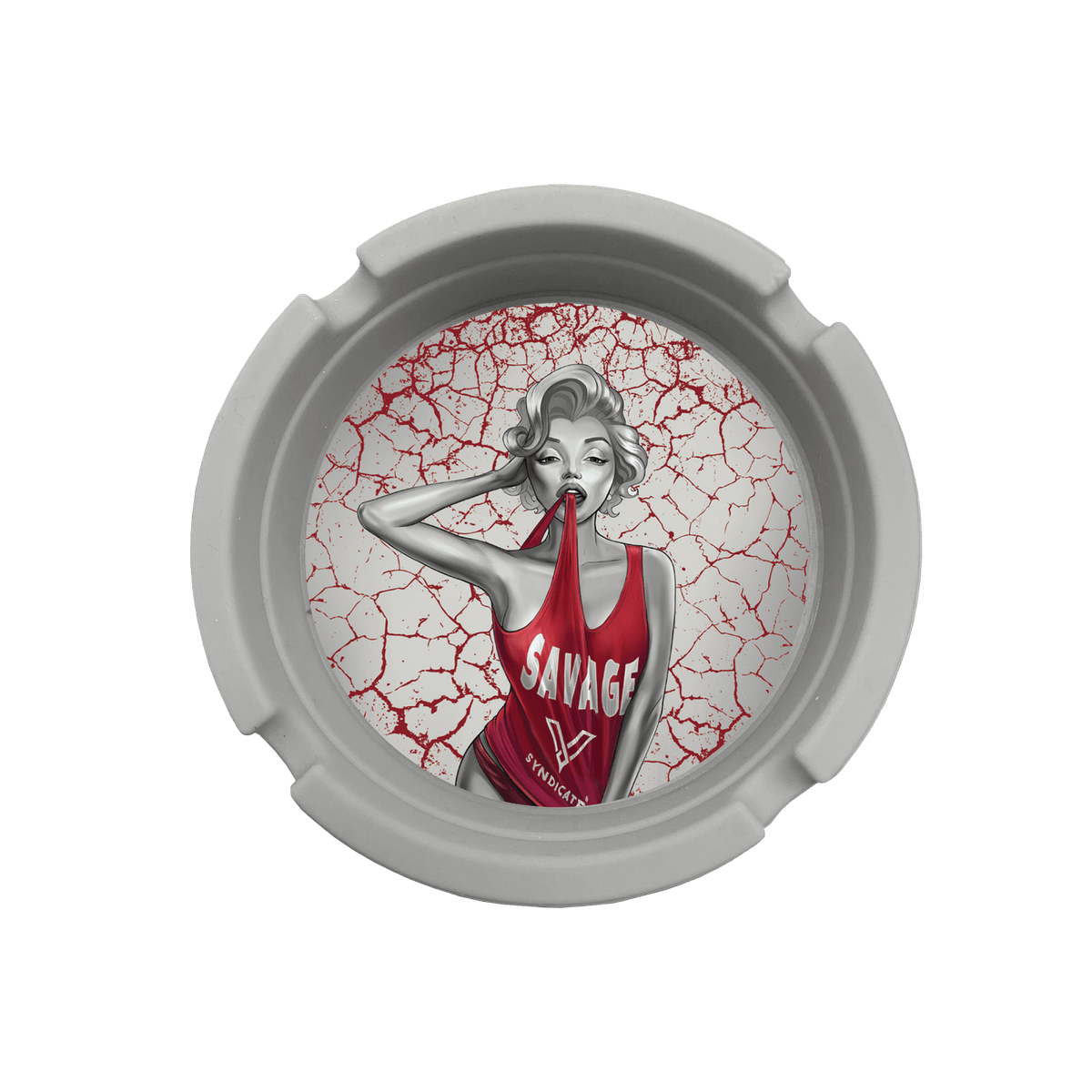 Dank Diva Blazin' Silicone Ashtray - East Loud