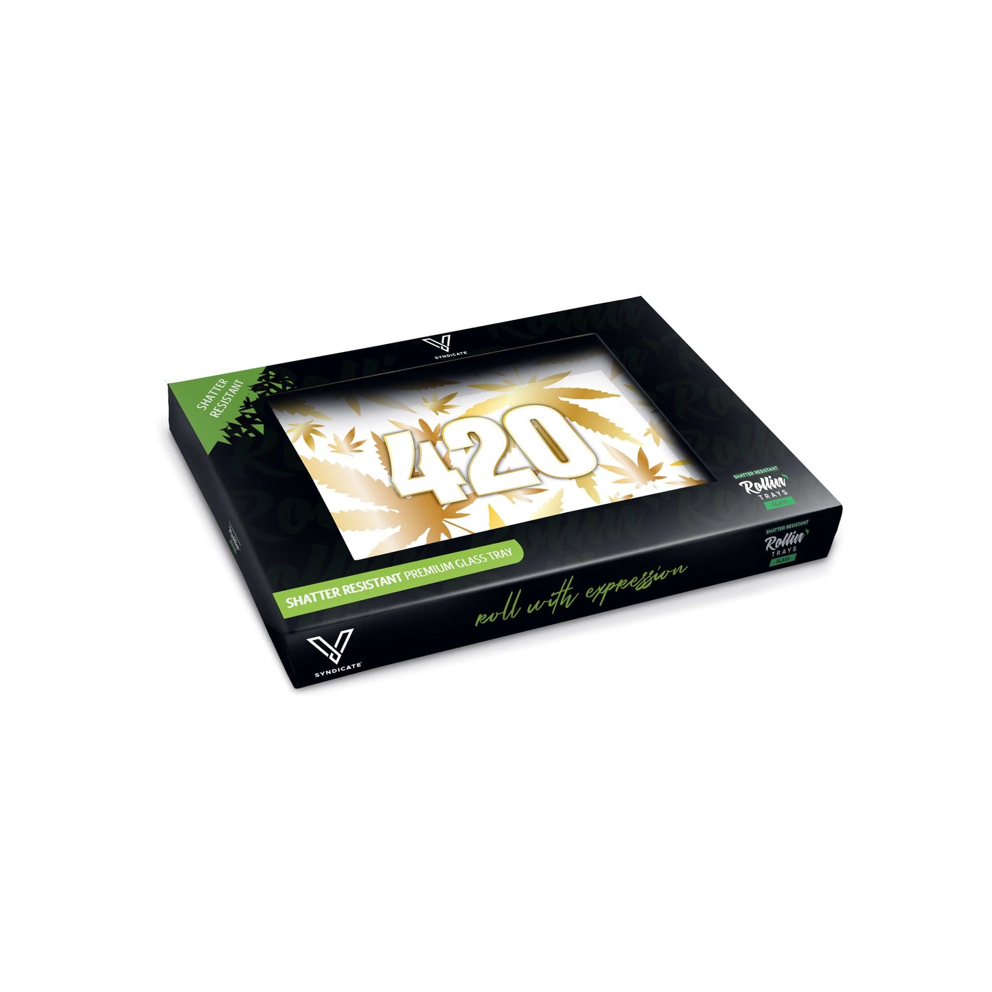 420 Gold Glass Rollin' Tray - view 3