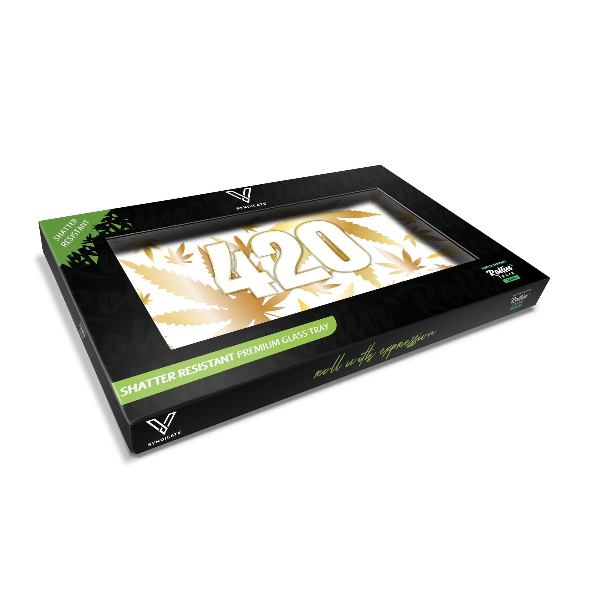 420 Gold Glass Rollin' Tray - view 6