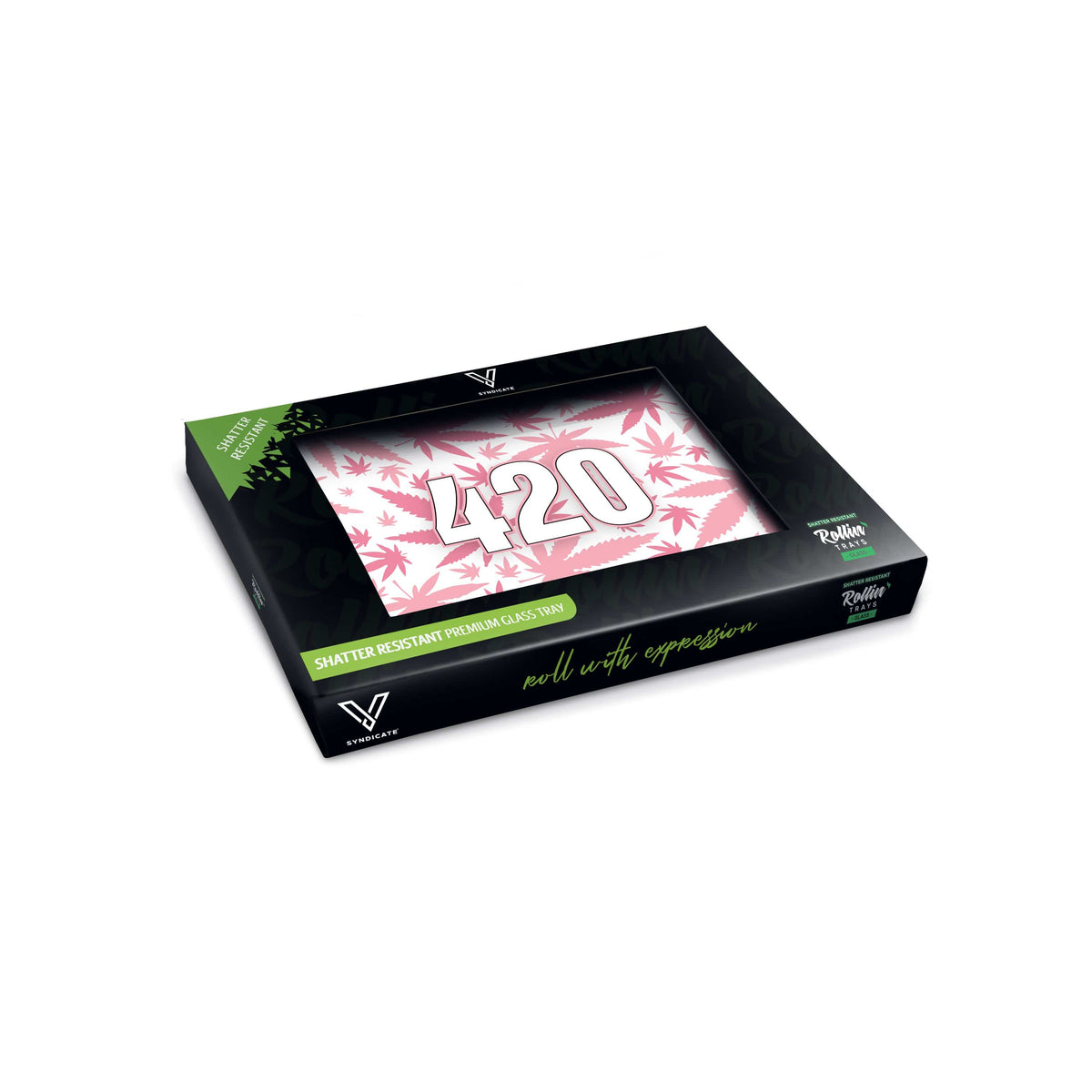 420 Pink Glass Rollin' Tray - view 3