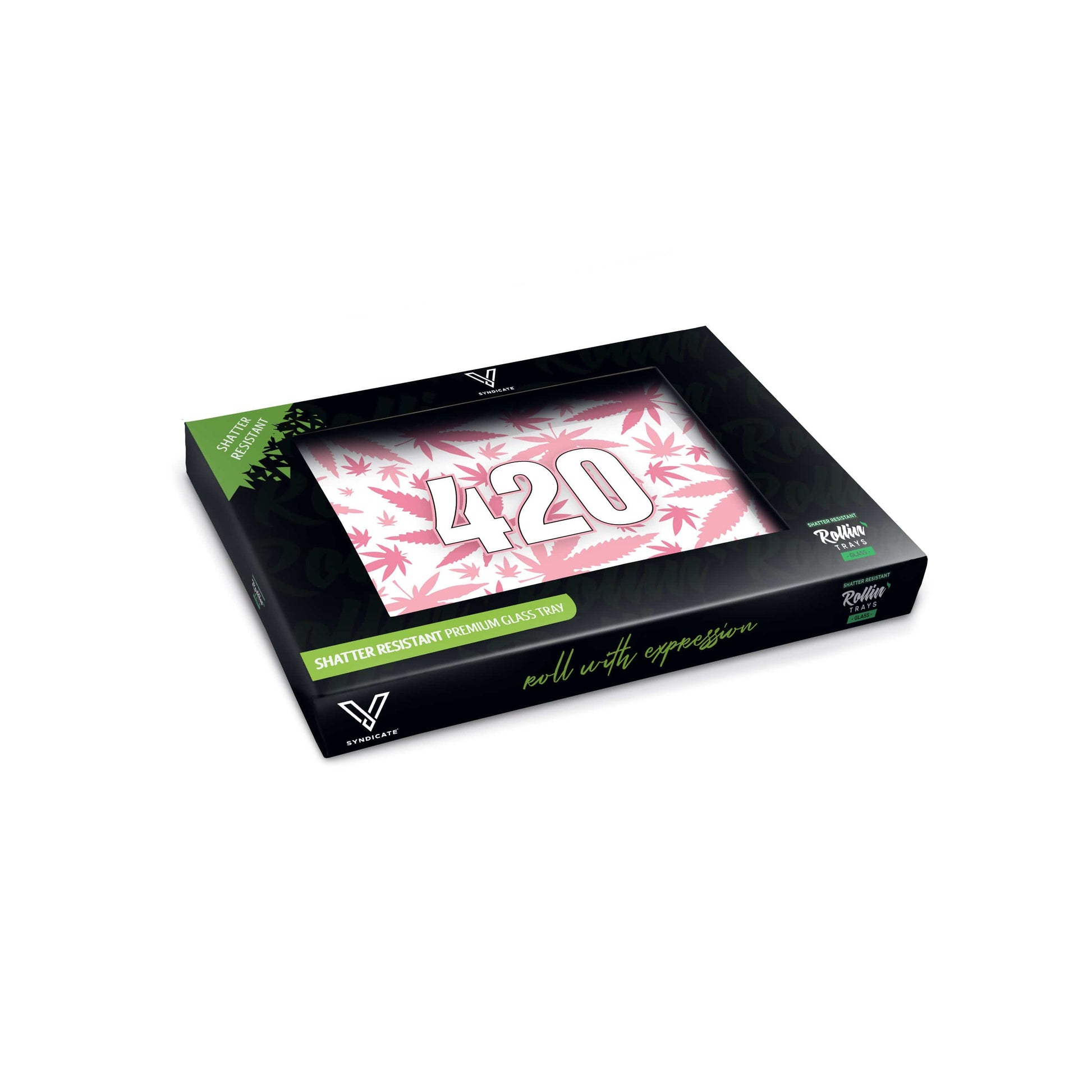 420 Pink Glass Rollin' Tray - view 3