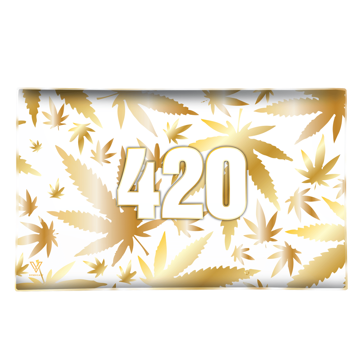 420 Gold Glass Rollin' Tray - view 4