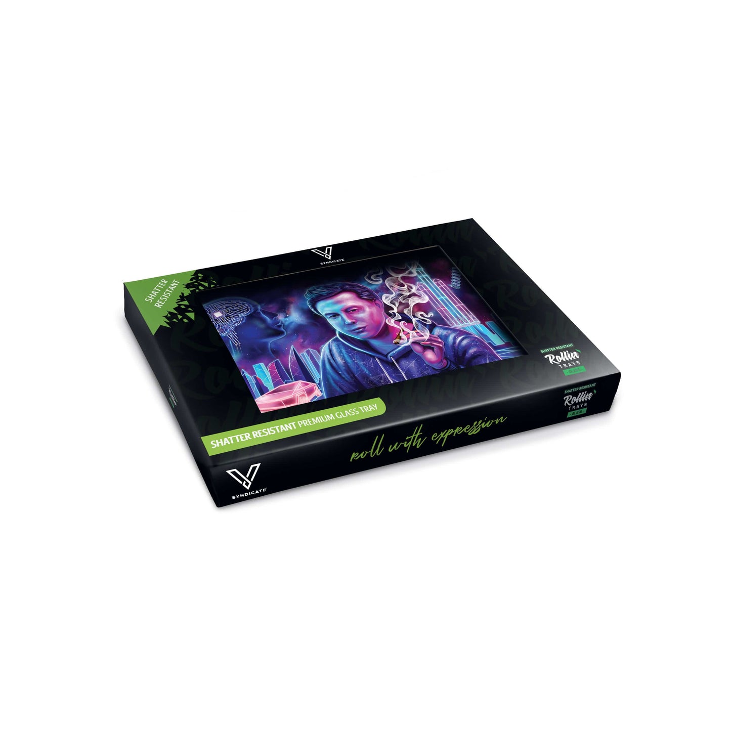 Space Xhale Glass Rollin' Tray - view 3