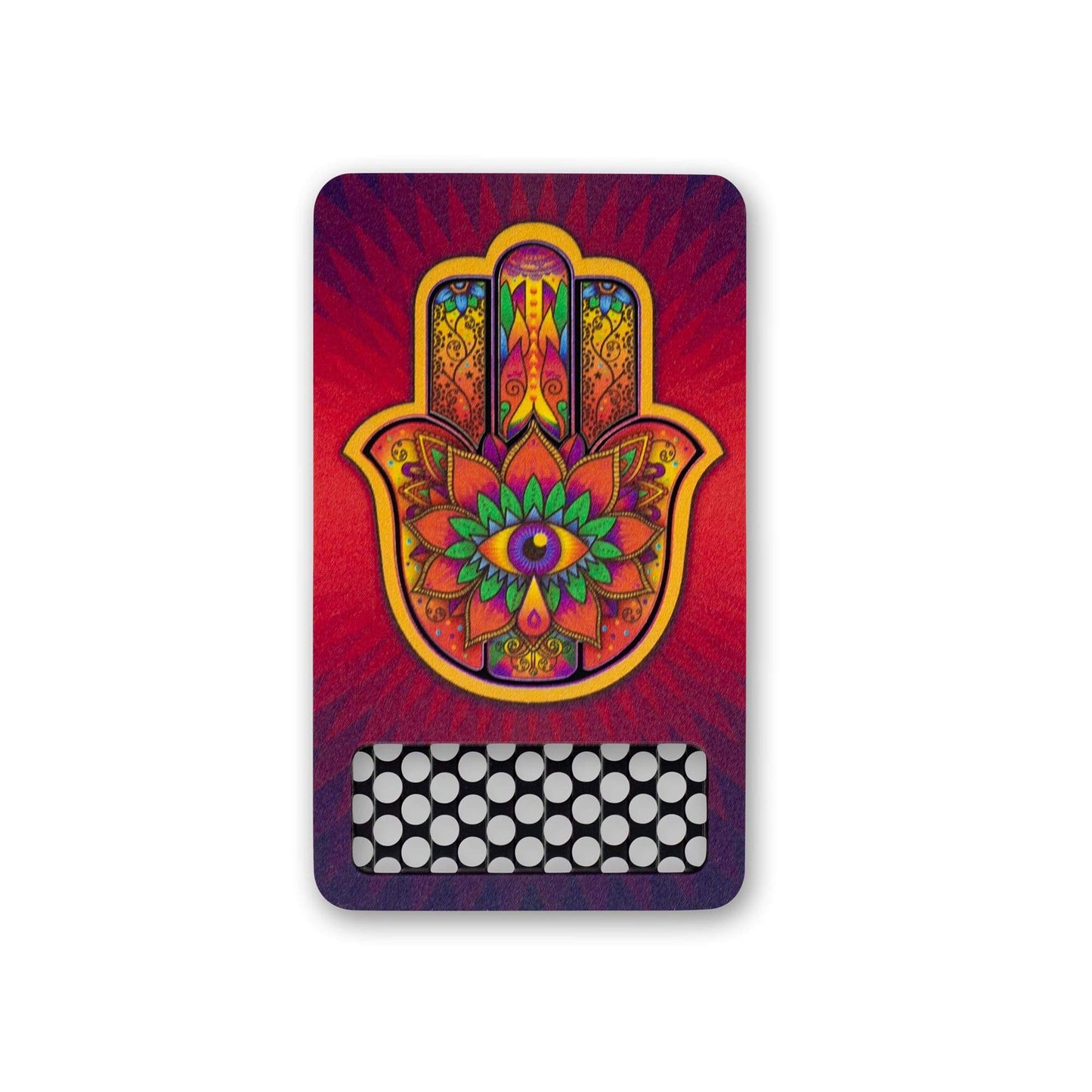 Hamsa Red Nonstick Grinder Card - East Loud