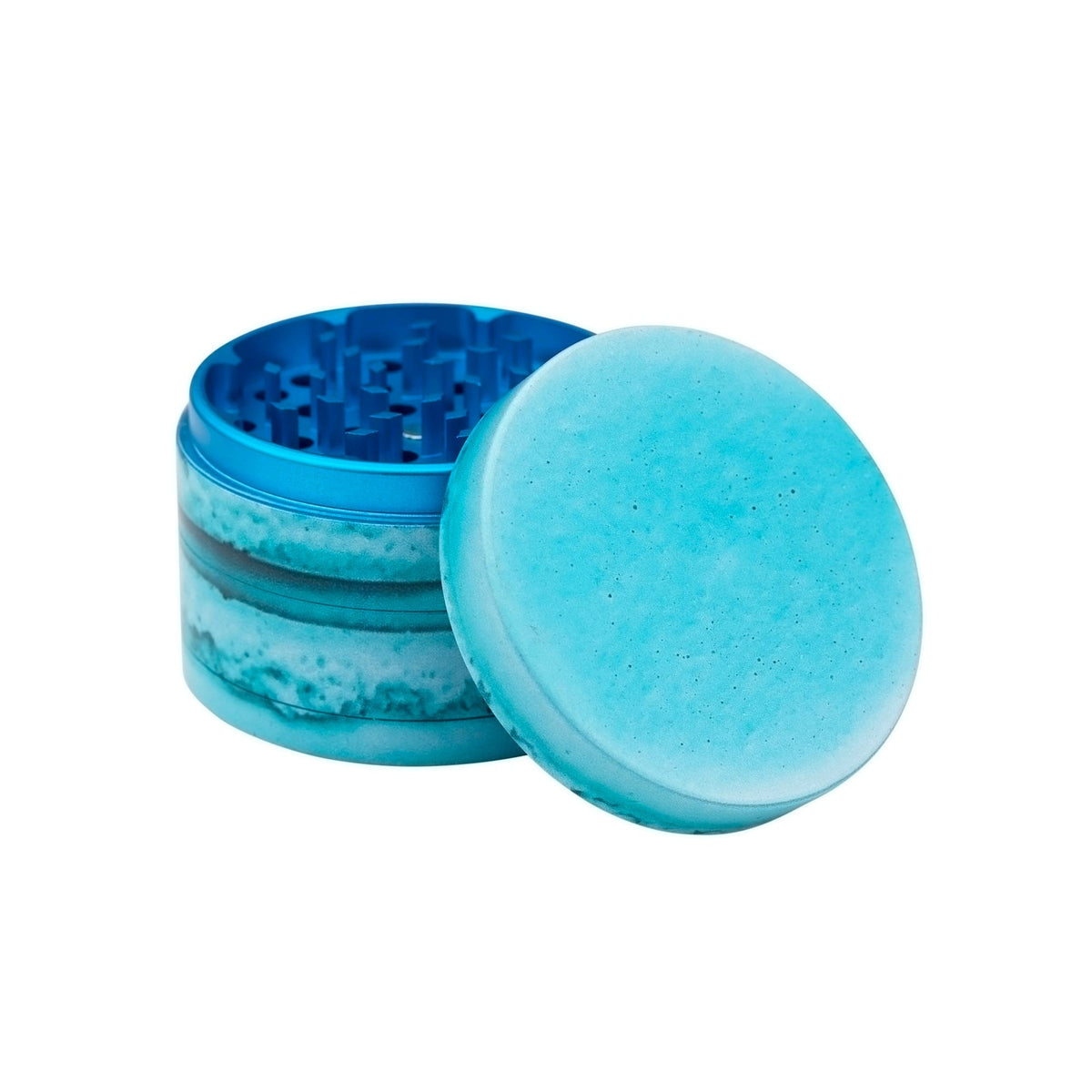 Macaron: Blueberry 4-Piece SharpShred Dine-In Grinder - view 2