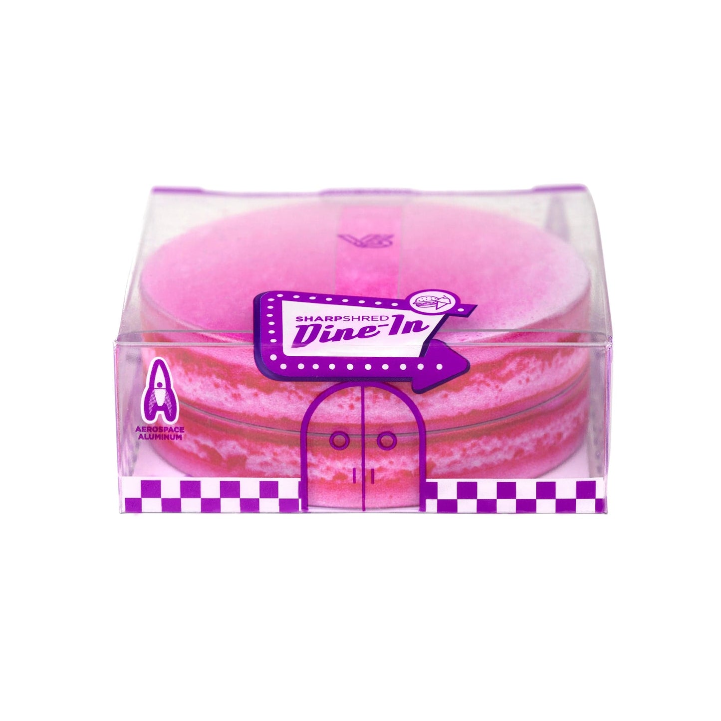 Macaron: Raspberry 2-Piece SharpShred Dine-In Grinder