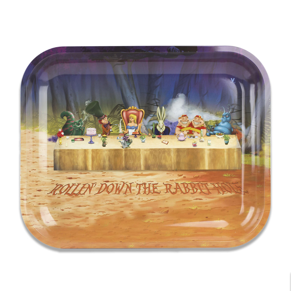 Alice Tea Party Metal Tray - East Loud