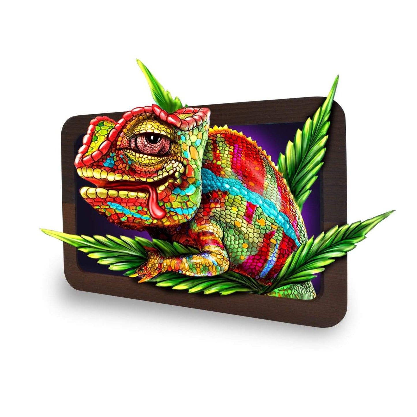 Cloud 9 Chameleon 3D High Def Wood Rollin' Tray - view 4
