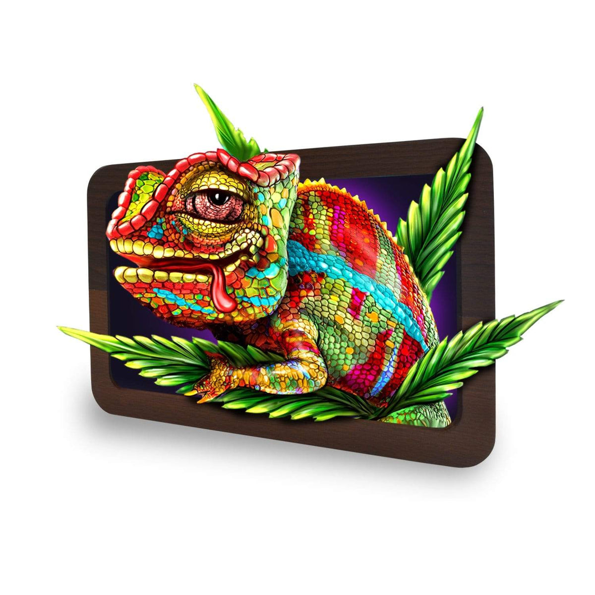 Cloud 9 Chameleon 3D High Def Wood Rollin' Tray - view 4