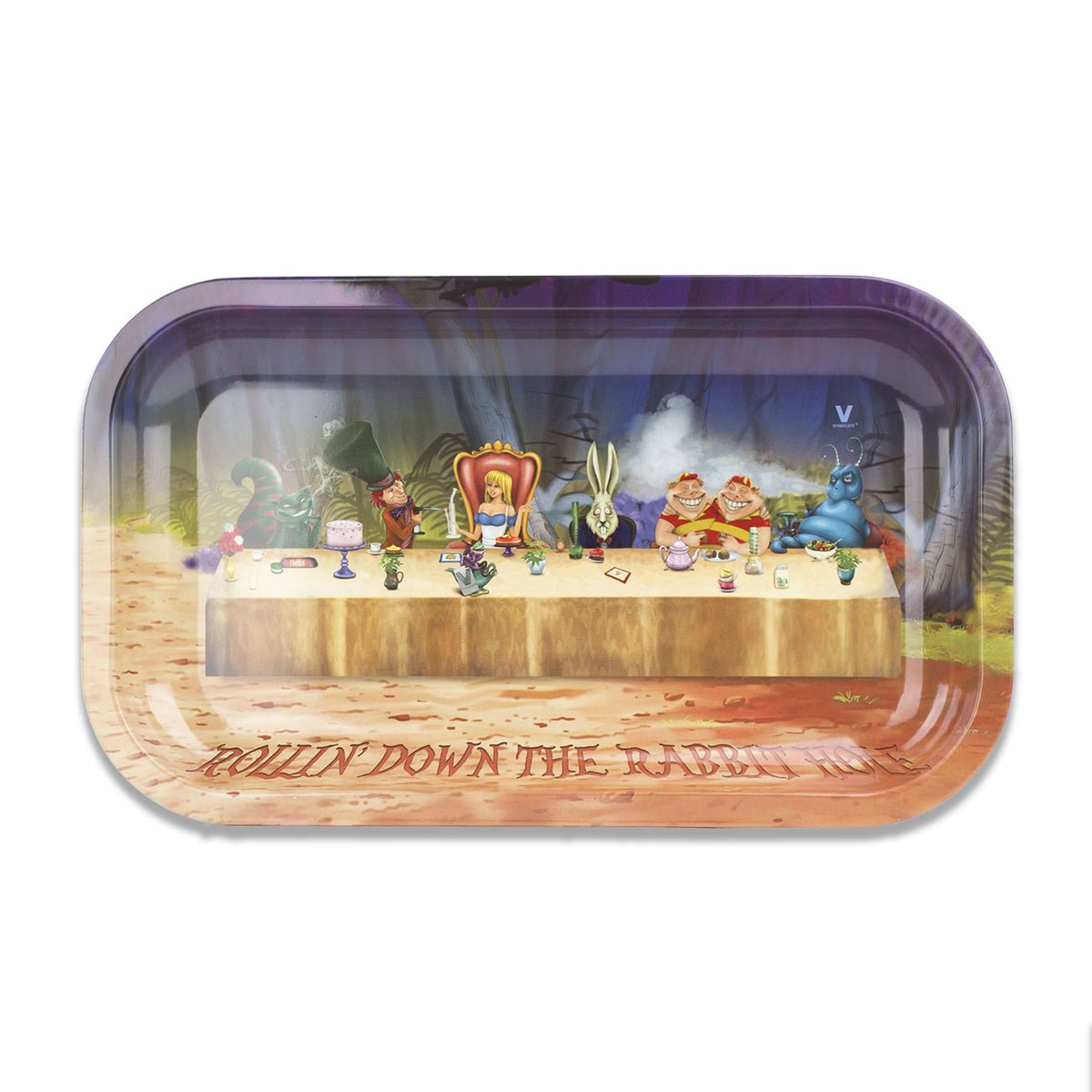 Alice Tea Party Metal Tray - view 4