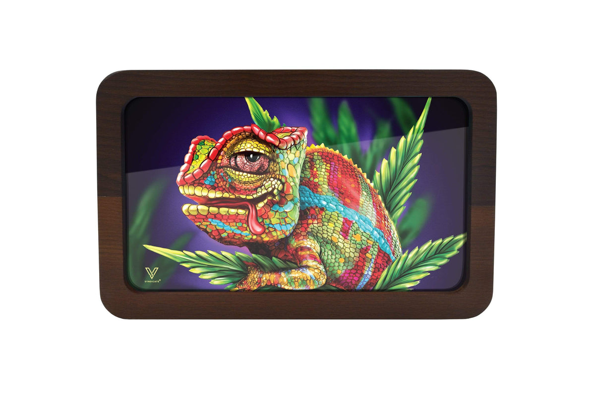 Cloud 9 Chameleon 3D High Def Wood Rollin' Tray - view 3