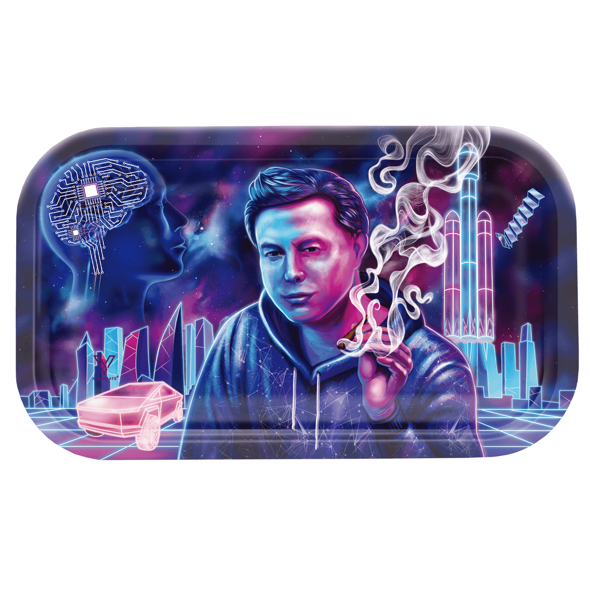 Space Xhale Metal Rollin' Tray - view 2