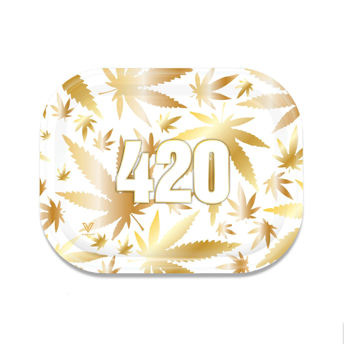 420 Gold Metal Rollin' Tray - East Loud