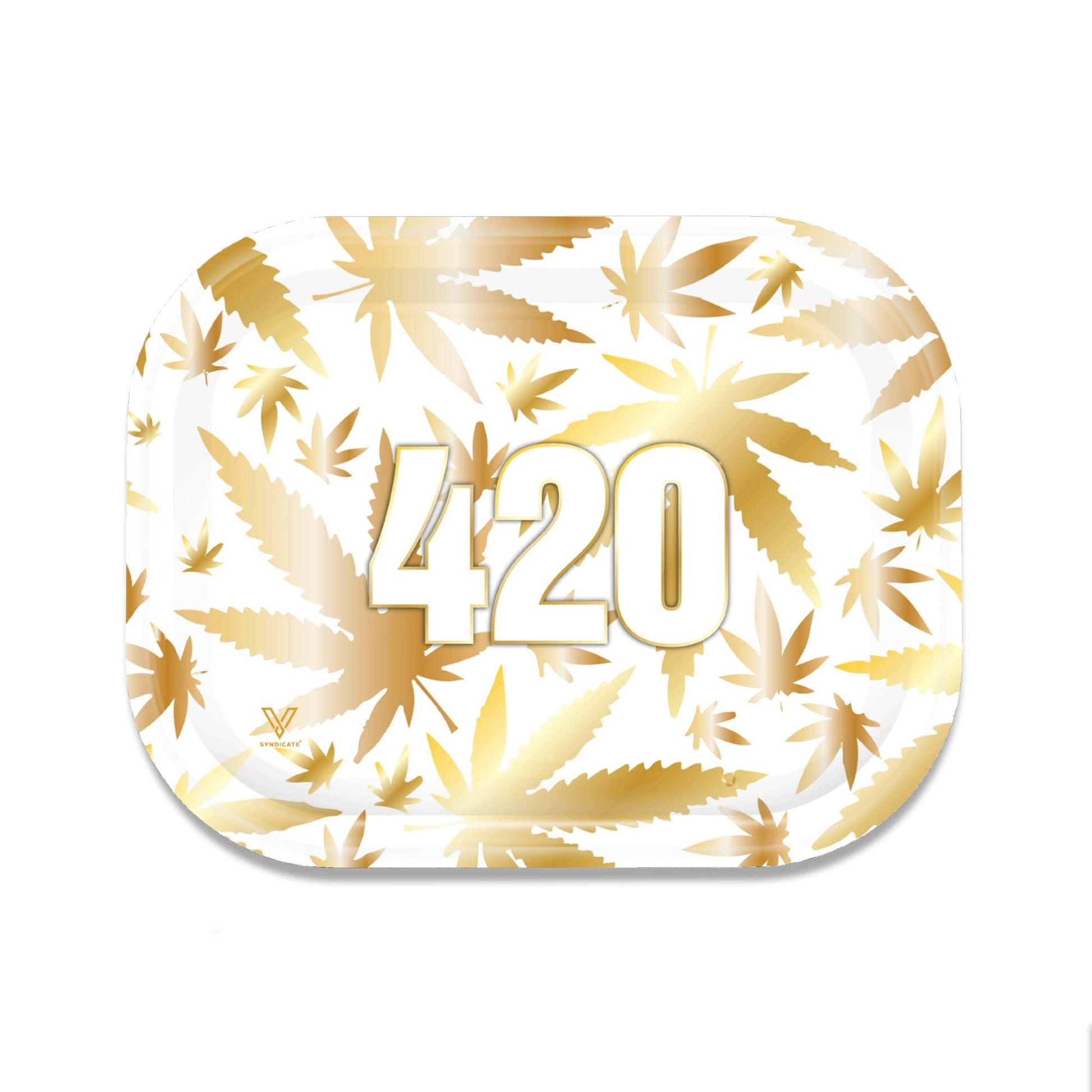 420 Gold Metal Rollin' Tray - East Loud